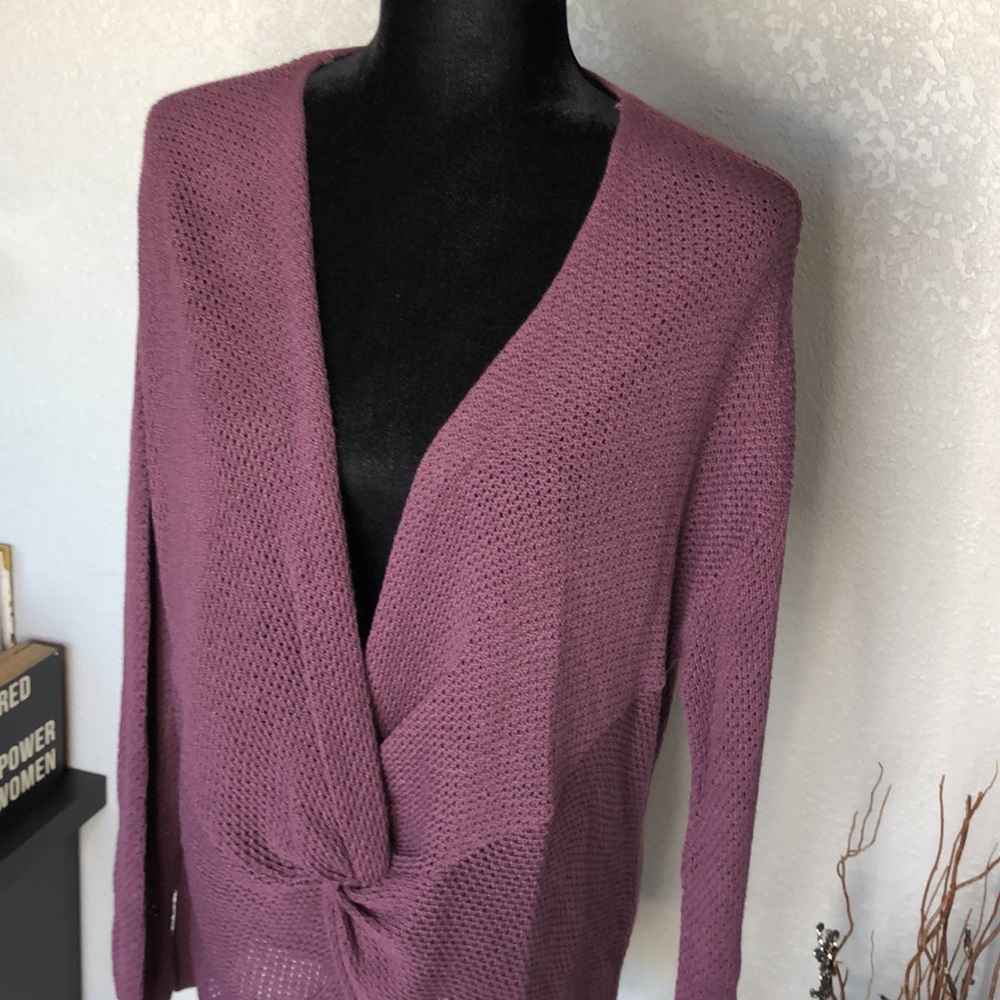 Purple Mesh Sweater - Picture 2 of 7